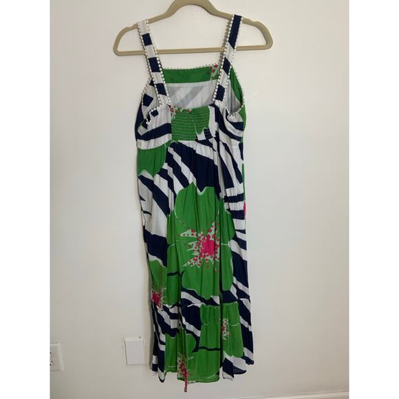 Jude Connally Sundress Midi Dress Women’s Small Floral Lace Beach Party - Picture 3 of 6